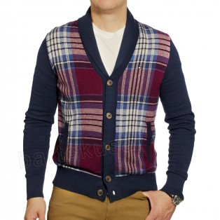 TOMMY HILFIGER SWETER MESKI - CARDIGAN